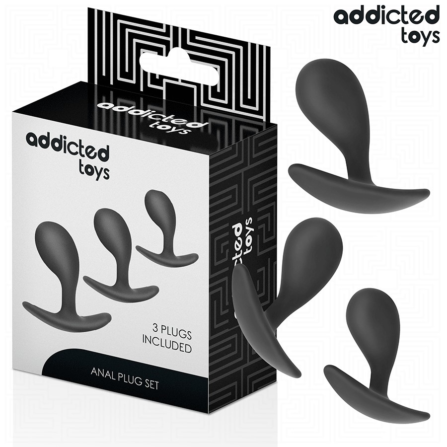 ADDICTED TOYS - LOT DE 3 PLUG ANAL MODÃLE 3